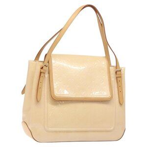 LOUIS VUITTON Vernis Biscayne Bay GM Bag Marshmallow Pink LV Auth